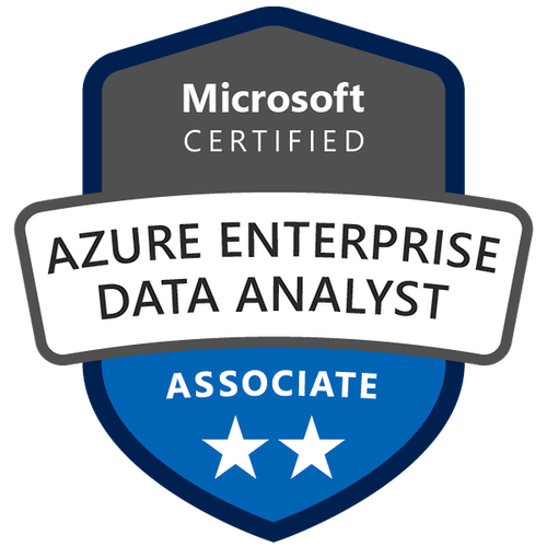 Microsoft Certified: Azure Enterprise Data Analyst Associate badge